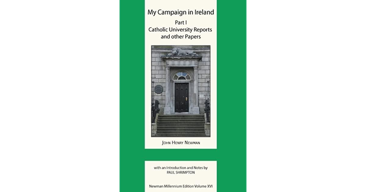 Newman's Campaign in Ireland: A Review of Paul Shrimpton's New Edition